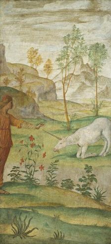 Procris and the Unicorn, c. 1520/1522. Creator: Bernardino Luini