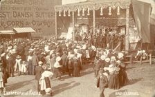Proctor's Bioscope, sideshow at Chesterfield Races, Derbyshire, c1900. Creator: Unknown
