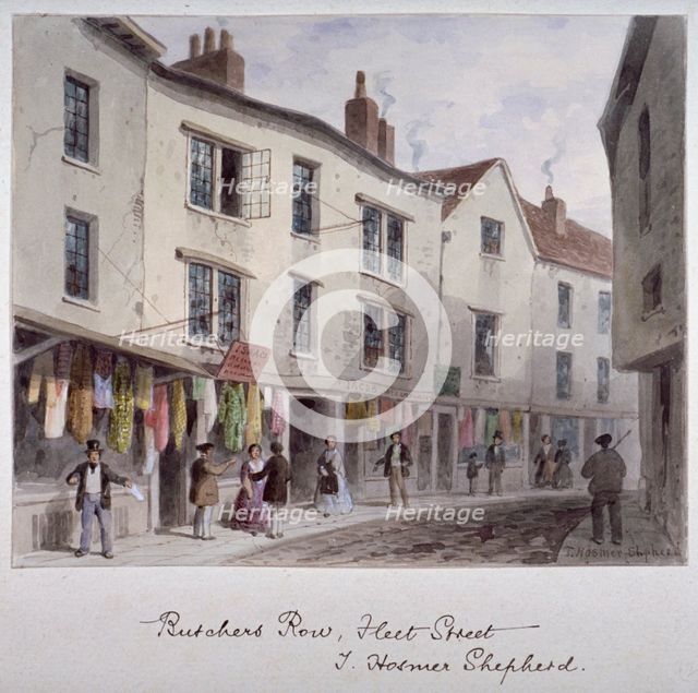 Probably a view of Holywell Street, Westminster, London, c1850. Artist: Thomas Hosmer Shepherd