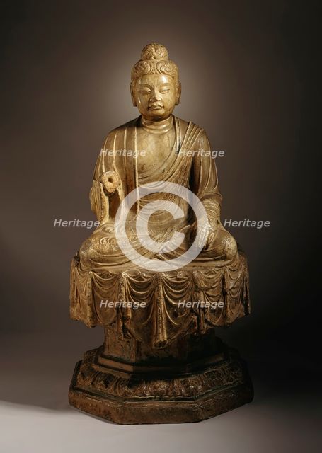 Probably Shakyamuni (Shijiamouni), the Historical Buddha (image 2 of 2), between c700 and c800 A.D.. Creator: Unknown.