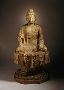 Probably Shakyamuni (Shijiamouni), the Historical Buddha (image 2 of 2), between c700 and c800 A.D.. Creator: Unknown