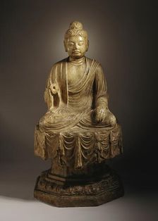 Probably Shakyamuni (Shijiamouni), the Historical Buddha (image 2 of 2), between c700 and c800 A.D.. Creator: Unknown