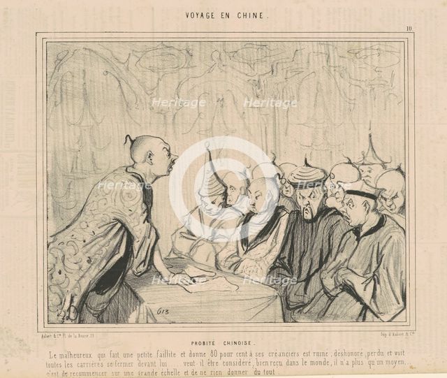 Probité chinoise, 19th century. Creator: Honore Daumier.