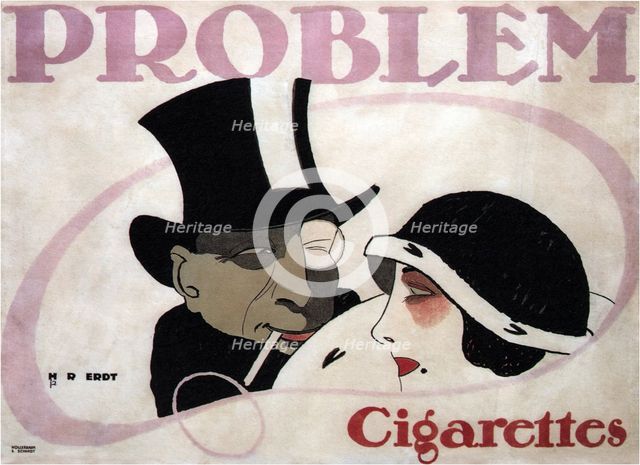 Problem Cigarettes, 1912. Artist: Erdt, Hans Rudi (1883-1925)