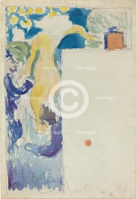 Program Design for the Théâtre Libre [recto], c. 1890. Creator: Edouard Vuillard.