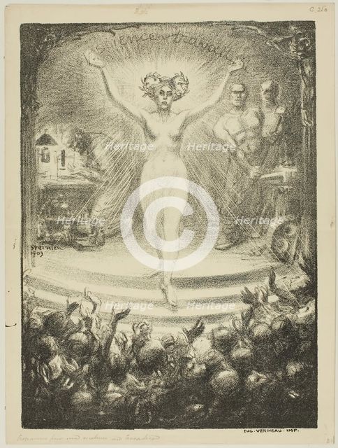 Program for a Matinée at the Trocadéro, 1903. Creator: Theophile Alexandre Steinlen.