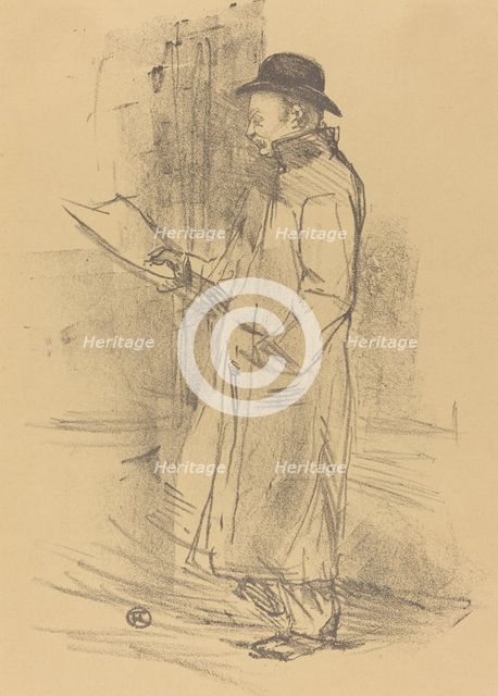 Program for "Benefice Gemier" (Programme du "Bénéfice Gémier"), 1897. Creator: Henri de Toulouse-Lautrec.