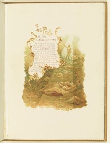 Program for the ballet La Perle by Marius Petipa and Riccardo Drigo, 1896. Creator: Hohen, Alexander von (1856-1914)