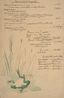 Program for the Evening of April 11, 1891, 1891. Creator: Anon
