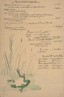 Program for the Evening of April 11, 1891, 1891. Creator: Anon