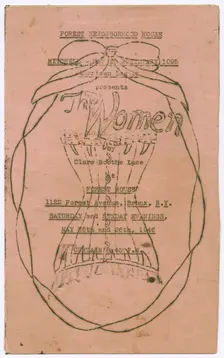 Program for The Women at Forest Neighborhood House, 1946. Creator: Unknown