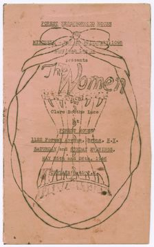 Program for The Women at Forest Neighborhood House, 1946. Creator: Unknown