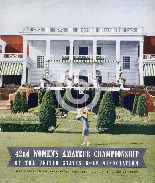 Programme for 42nd US Women's Amateur Championship, 1938. Creator: Unknown.