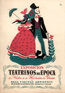 Programme for the period teatrinos exhibition in the Real Círculo Artístico. Barcelona, 1948