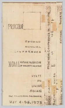 Programme from the NOMA Second Annual Conference, May 4-6, 1973. Creator: Unknown