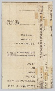 Programme from the NOMA Second Annual Conference, May 4-6, 1973. Creator: Unknown