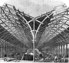 Progress of the International Exhibition: the Machinery Department, 1861. Creator: Unknown