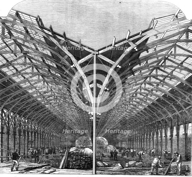 Progress of the International Exhibition: the Machinery Department, 1861. Creator: Unknown.
