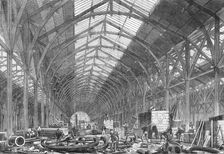 Progress of the International Exhibition Building: the Western Annexe, for machinery, 1862. Creator: Unknown