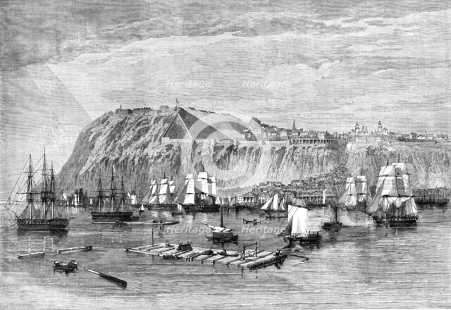 Progress of the Prince of Wales in British North America - Quebec, Canada East..., 1860. Creator: Unknown.