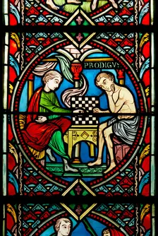 Prodigal Son window at Feltwell, Norfolk, 1964. Artist: Laurence Goldman