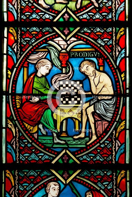 'Prodigal Son' window at Feltwell, Norfolk, 1964. Artist: Laurence Goldman