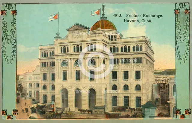 'Produce Exchange, Havana, Cuba', c1910s. Creator: Unknown.