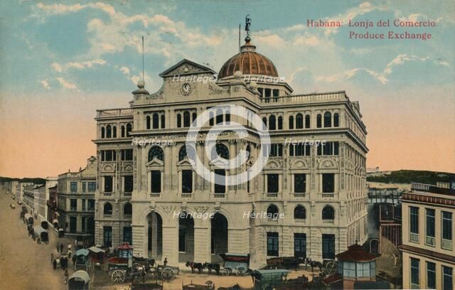 Produce Exchange, Havana, Cuba, c1916. Artist: Unknown