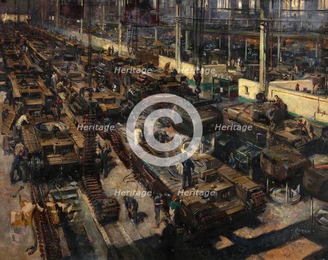 Production of tanks, between 1939 and 1946. Creators: Central Office of Information, Terence Tenison Cuneo.