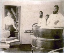 Production of mineral water cake, Yessentuki, Russia, 1900s. Artist: Anon