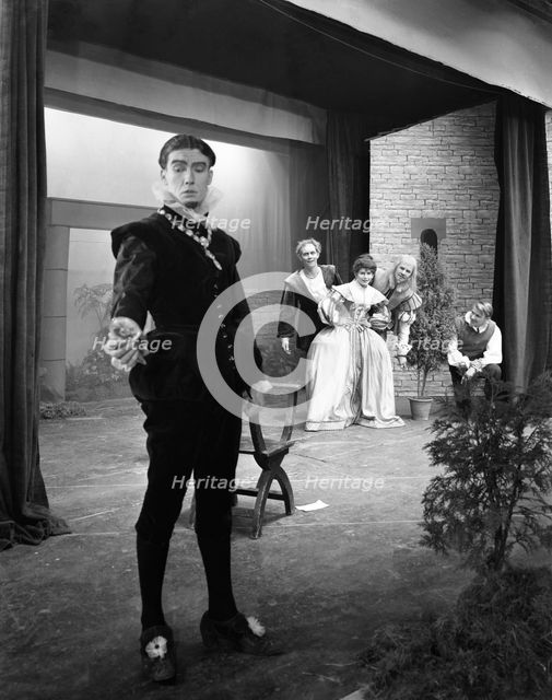 Production of Shakespeare's "Twelfth Night", Worksop College, Derbyshire, 1960. Creator: Michael Walters.