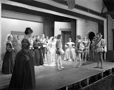 Production of Shakespeare's "Twelfth Night", Worksop College, Derbyshire, 1960. Creator: Michael Walters