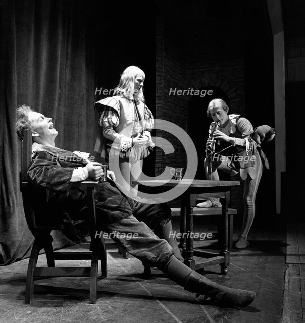 Production of Shakespeare's "Twelfth Night", Worksop College, Derbyshire, 1960. Creator: Michael Walters.