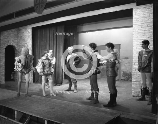 Production of Shakespeare's Twelfth Night, Worksop College, Derbyshire, 1960. Artist: Michael Walters
