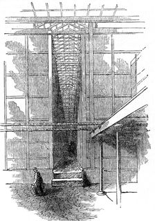 Production of sulphuric acid (Oil of Vitriol or H2S04), 1844. Creator: Unknown