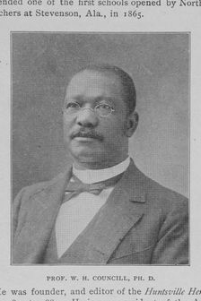 Prof. W.H. Councill, Ph.D., 1902. Creator: Unknown