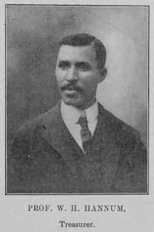 Prof. W. H. Hannum, Treasurer, 1903. Creator: Unknown