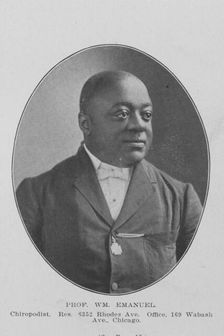 Prof. Wm. Emanuel; Chiropodist; Chicago, 1907. Creator: Unknown