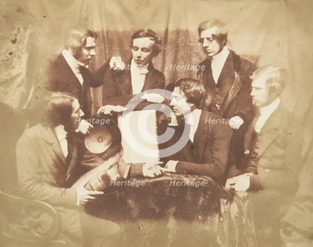 Prof. Fraser, Rev. Welsh, Rev. Hamilton, and Three Other Men, 1843-47. Creators: David Octavius Hill, Robert Adamson, Hill & Adamson.