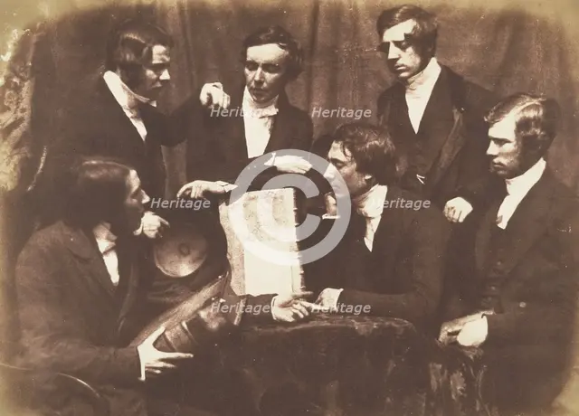 Prof. Fraser, Rev. Welsh, Rev. Hamilton, and Three Other Men, 1843-47. Creators: David Octavius Hill, Robert Adamson, Hill & Adamson.
