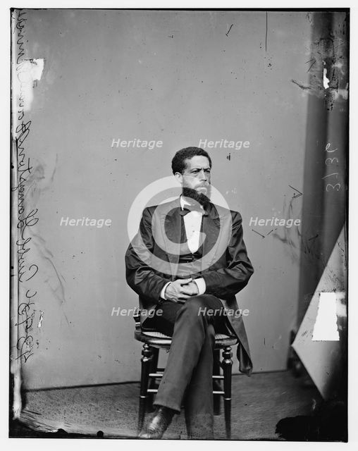 Prof. John Langston, Howard University, between 1860 and 1875. Creator: Unknown.