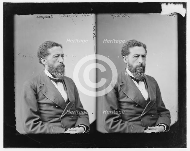 Prof. John Langston, Howard University, between 1868 and 1875. Creator: Unknown.