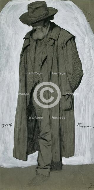 Prof. Rudolf Bacher, around 1915/1920. Creator: Josef Wawra.