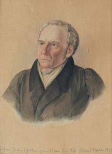 Professor Anton Schaller (1773-1844), the artist's father, 1828. Creator: Eduard Schaller