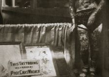 Professor Charles Wagner's Tattoo Parlour, Chatham Square, New York, USA, early 1930s. Creator: Unknown