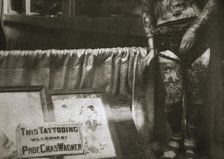 Professor Charles Wagner's Tattoo Parlour, Chatham Square, New York, USA, early 1930s