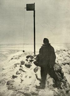 Professor David Standing By Mawson's Anemometer c1908, (1909)