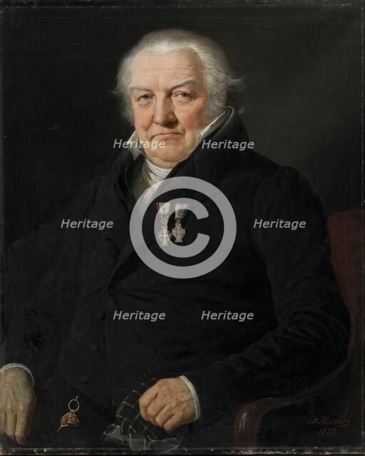Professor, dr. med. J.D. Herholdt, 1832. Creator: David Monies.