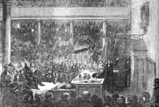 Professor Faraday lecturing at the Royal Institution, before H.R.H. Prince Albert, the Prince of Wal Creator: Unknown