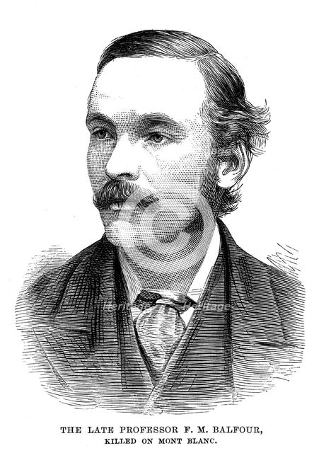 Professor Francis Maitland Balfour (1851-1882), Scottish embryologist, 1882. Artist: Unknown